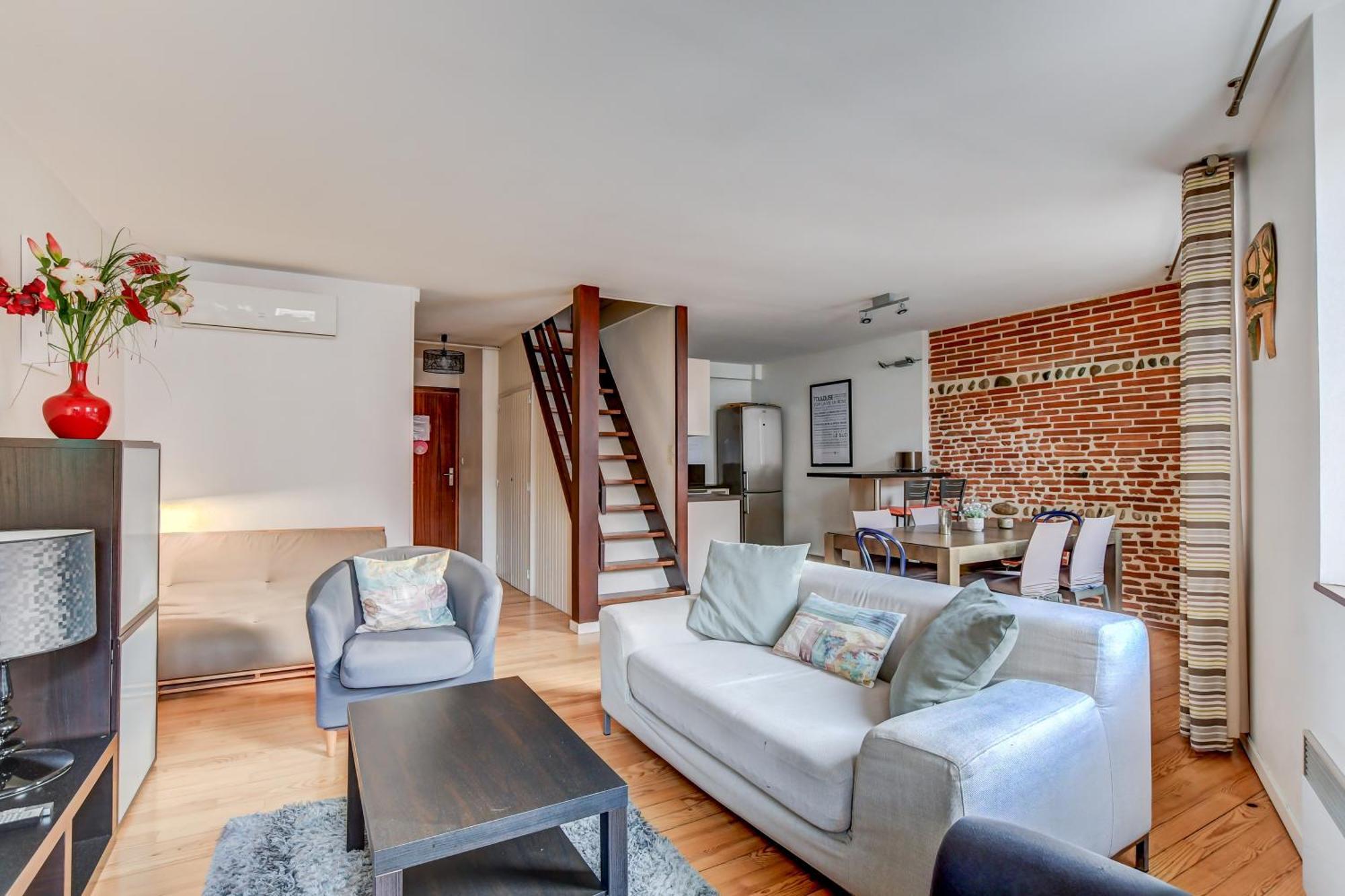 Duplex Tolosa - Pont-Neuf, Dome De La Grave, 2 Bdrs 85M2, Ac, Free Private Car Park - T3 85M2 Avec Clim, Parking Prive Gratuit Екстериор снимка